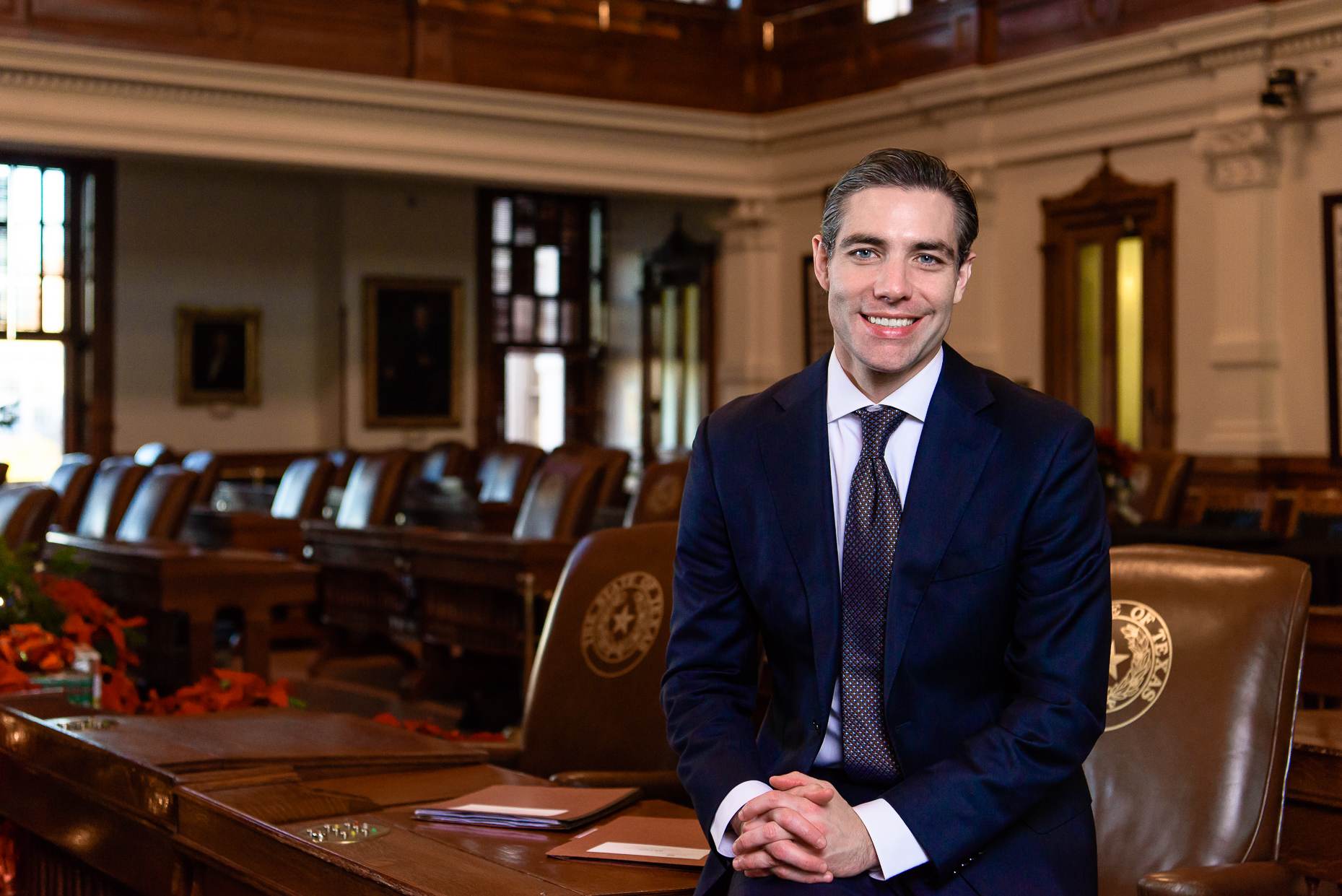  Morgan Meyer portrait at the capitol in austin, texas